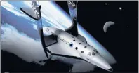 ??  ?? SPACE TRAVELLER: Sir Richard Branson’s SpaceShip Two.
