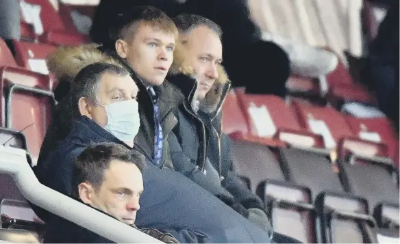 ??  ?? Stewart Donald watched Sunderland’s draw at Northampto­n Town