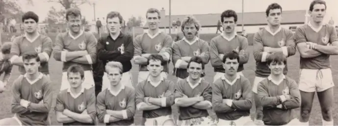  ??  ?? Naomh Mairtin men from times past.