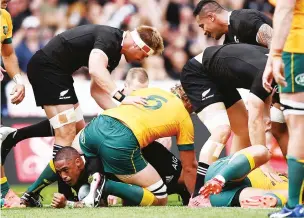  ??  ?? Frailties: Wallabies v All Blacks matches just keep coming