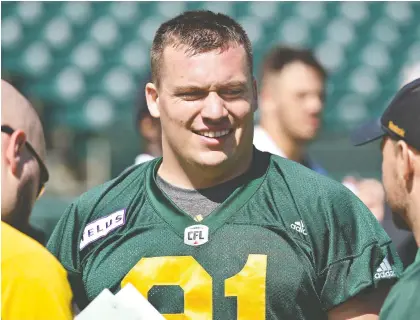  ?? ED KAISER FILES ?? Mark Mackie was cut by the Eskimos at one point but came back to play two seasons.