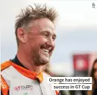  ?? ?? Orange has enjoyed success in GT Cup