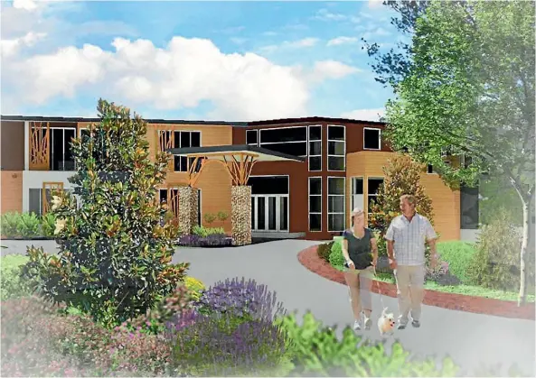  ??  ?? An artist’s impression of the proposed aged care facility at Whitby Lakes Retirement Village.