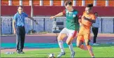  ?? AIFF ?? ▪ Action during Mohun Bagan’s ILeague match against NEROCA in Imphal on Sunday.