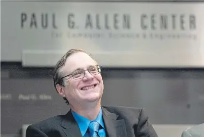 ??  ?? PHILANTHRO­PIST: Paul Allen, Microsoft co-founder who had non-Hodgkin’s lymphoma, has died
