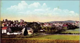  ?? SUBMITTED PHOTO ?? The exhibit features images from the collection of Pennypacke­r Mills, showing Schwenksvi­lle and the surroundin­g area at the turn-of-the-20th century when it was considered a resort town.