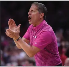  ?? (NWA Democrat-Gazette/Andy Shupe) ?? Arkansas Coach Eric Musselman said his team still has some growing to do with five games left in the regular season, including today’s matchup against Florida.