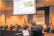  ?? KEVIN SPEAR/ORLANDO SENTINEL ?? The Central Florida Expressway Authority decided Thursday to extend a toll road across Split Oak Forest.