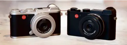  ??  ?? The new Leica CL comes with a classic two tone silver and black finish