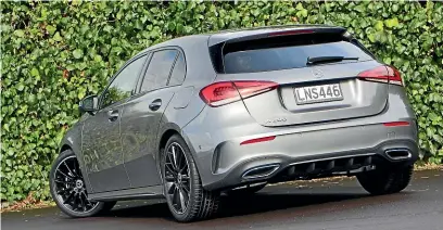  ?? PHOTOS: DAMIEN O’CARROLL/STUFF ?? It looks a bit generic from the rear, but the rest of the A200 is distinctiv­ely a Mercedes.