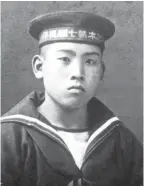  ??  ?? The young Kaname Harada as a navy trainee.