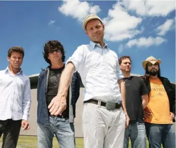  ?? CLEMENS RIKKEN ?? Members of The Tragically Hip, from left: Gord Sinclair, Paul Langlois, Gord Downie, Johnny Fay and Rob Baker, will be performing three shows this week at the Air Canada Centre.