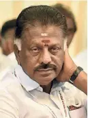  ?? ?? O. PANNEERSEL­VAM, former Chief Minister and EX-AIADMK coordinato­r, during a party meeting in Chennai on June 23, 2022.