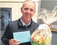  ?? ROSIE MULLALEY • TELEGRAM FILE ?? Telegram reporter Sam Mcneish earned the respect and admiration of his co-workers, who sent him a card and basket in 2019, when he received his diagnosis. Mcneish died Friday at the age of 56.