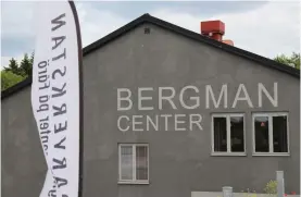  ?? — AFP ?? ( above) The Bergman Centre, an exhibition and conference structure, on Faro, an island in the Baltic sea where film director Ingmar Bergman shot several motion pictures. ( right) Bergman’s grave the island next to his wife. ( extreme right) Ingmar...