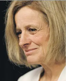  ??  ?? ‘We’re not going anywhere, anytime soon,” Premier Rachel Notley said in reaction to the prime minister’s oilsands comments.