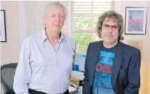  ??  ?? Dick Clement, left, and Ian La Frenais have worked together for 55 years. They wrote the script for Jukebox Hero, a musical using Foreigner songs.