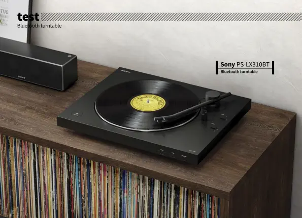  ??  ?? Sony PS-LX310BT Bluetooth turntable