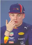  ??  ?? Max Verstappen alabó lo hecho por Checo en el GP de Bakú.