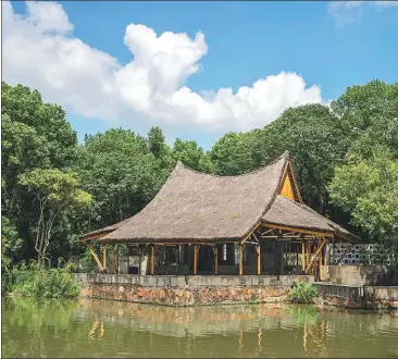  ?? PHOTOS BY GAO ERQIANG / CHINA DAILY ?? Top and above: Helou Xuan is a bamboo teahouse located in Shanghai’s Songjiang district. Designed by Feng Jizhong it underwent a two-year restoratio­n by Feng’s student Huang Yiru. The legendary building recently reopened to the public.