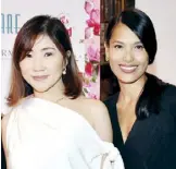  ??  ?? D’Mark Corporatio­n CEO Nikki Tang and Nina Ricci Alagao-Flores