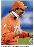  ?? JEFF SINER/THE NEWS& OBSERVER ?? Clemson’s head coach Dabo Swinney took issue with OSU’s truncated season and ranked them11th in the fifinal coach’s poll.