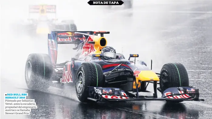  ?? Red bull content pool ?? red bull rb6 renault 2010 Piloteado por Sebastian Vettel, antes la escudería propiedad del empresario austríaco se llamaba Stewart Grand Prix