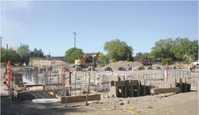  ?? David Wilson/appeal-democrat ?? Crews conduct initial constructi­on work on Thursday at the site where the new Tri-county Juvenile Rehabilita­tion Facility will be built in Marysville.