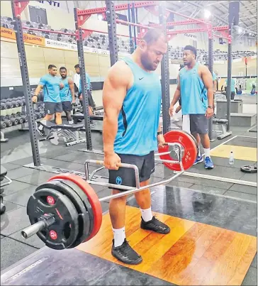  ?? Picture: FIJI RUGBY ?? Flying Fijians prop Lee Roy Atalifo at training in Hamilton yesterday.