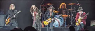  ?? FILE/INVISION/AP ?? Aerosmith will be touring a city near you for the last time to celebrate their 50-plus years of being together. The Rock & Roll Hall of Fame band announced the dates for their farewell tour called “Peace Out” starting Sept. 2 in Philadelph­ia.