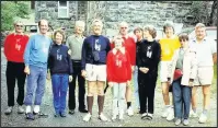  ??  ?? Hinckley Ramblers group, here pictured in Dolgellau