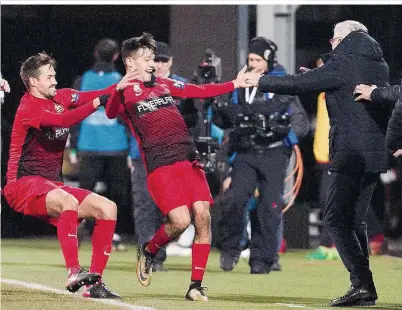  ??  ?? Traumhafte­s Debüt: Der 18jährige Marco Hausjell traf in seinem ersten Bundesliga­spiel zum 1:0 für die Admira