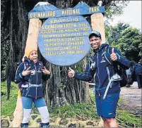  ?? Picture: FILE ?? PAYING RESPECTS: One year after racing car driver Gugu Zulu died while trying to climb Mount Kilimanjar­o‚ his wife Letshego will return to the mountain to honour him