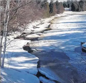  ?? SUBMITTED PHOTO ?? A stream in St. Charles, N.B., sent to Cindy by Marie-Reine and Roger Hebert.