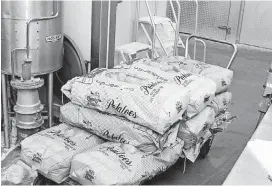  ?? [PROVIDED PHOTO] ?? Sacks of potatoes are stacked up in preparatio­n for a Thanksgivi­ng meal for the Oklahoma County jail.