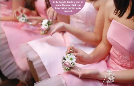  ?? PHOTO: THINKSTOCK ?? There are a few things to consider before saying yes to becoming a bridesmaid.