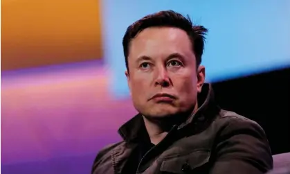  ?? Photograph: Mike Blake/Reuters ?? It was unclear if Elon Musk was mocking the minister, cracking an offbeat joke or genuinely inquiring about the word’s meaning.