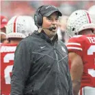  ?? JOSHUA A. BICKEL/THE COLUMBUS DISPATCH ?? Ryan Day has Ohio State in the College Football Playoff championsh­ip game in his second full season as the coach of the Buckeyes.