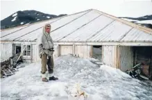  ??  ?? Cool place: Snow and ice surround Scott’s hut, a tribute to the preserving power of the cold temperatur­es.