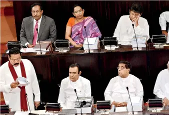  ??  ?? SRI LANKA’S 68TH BUDGET AND THE TENTH PRESENTED BY PRESIDENT MAHINDA RAJAPAKSA IN THE CAPACITY OF MINISTER OF FINANCE AND PLANNING