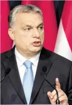  ?? BILD: SN/A. VOLGYI ?? Premier Viktor Orbán.