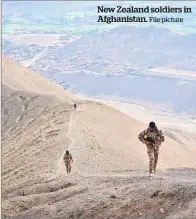  ?? File picture ?? New Zealand soldiers in Afghanista­n.