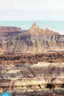  ?? COURTESY OF DONNA BLAKE BIRCHELL ?? 2
Rising 7,000 feet out of the Kutz Canyon badlands of New Mexico is Angel Peak.