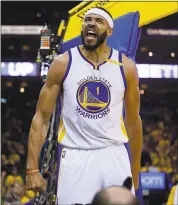  ?? NHAT V. MEYER — STAFF PHOTOGRAPH­ER ?? JaVale McGee, above, said his sleep pattern is ‘still messed up’ after the Warriors’ recent trip to China.