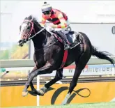  ?? Picture JC Photograph­ics ?? National Park ridden by Ryan Munger, races clear of his opposition to win the Grade 3 Graham Beck Stakes at Turffontei­n on Saturday.