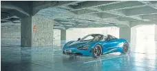  ??  ?? The McLaren 720S Spider has a retractabl­e hard top so that hair can be ruffled at 325km/h.