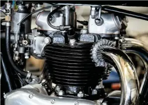  ??  ?? You know that SU carb that we mentioned before? Well, here it is on the ’54 model