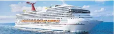  ?? CARNIVAL CRUISE LINE ?? Carnival Cruise Line will transform its Carnival Victory into Carnival Radiance during a dry dock in 2020.