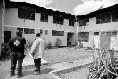  ??  ?? The Jamaica National Children’s Home in Papine, St Andrew, that was badly damaged by a fire on Friday night.