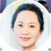  ??  ?? Chief financial officer of Huawei Meng Wanzhou was detained in Vancouver.